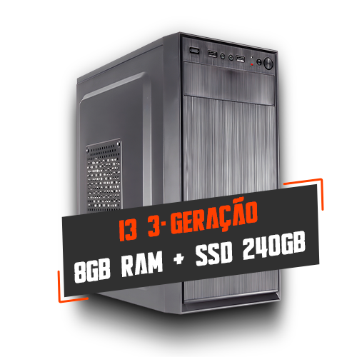 COMPUTADOR CORE I3 3º GERACAO 8GB RAM SSD 240GB
